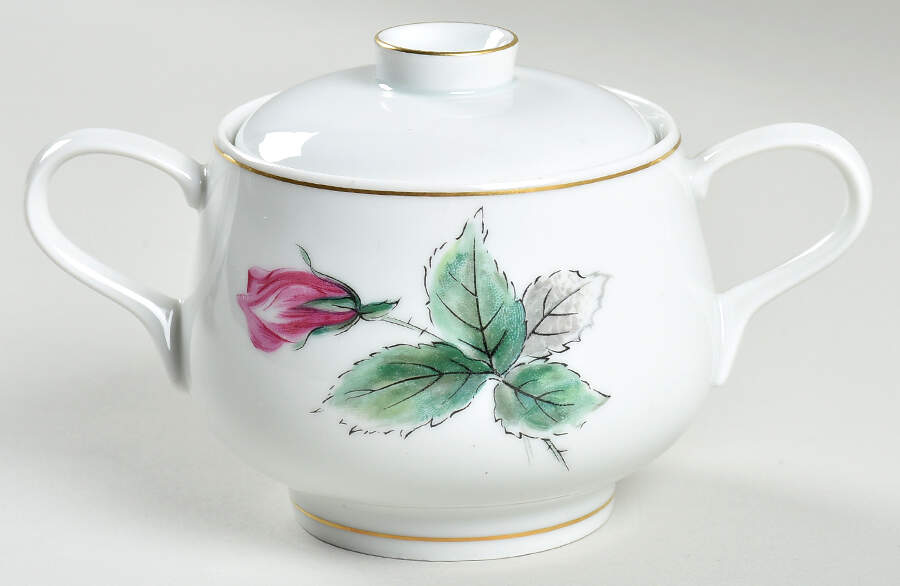 Victoria Rose Sugar Bowl & Lid by Rosenthal - Continental-1