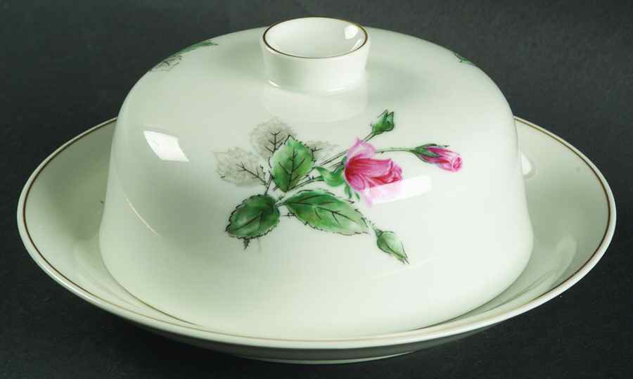 Victoria Rose Round Covered Butter by Rosenthal - Continental-1