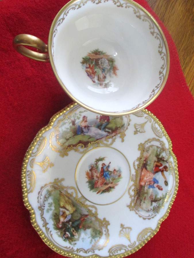 Watteau Saucer for Demitasse Cup by Rosenthal - Continental-1