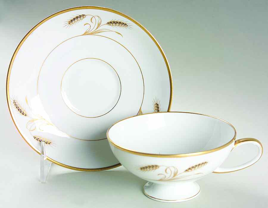 Wheatfield Footed Cup & Saucer Set by Rosenthal - Continental-1