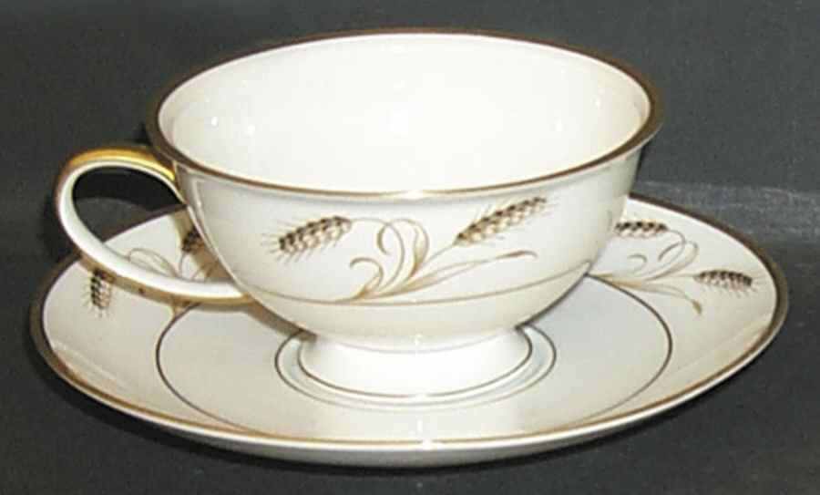 Wheatfield Footed Cup & Saucer Set by Rosenthal - Continental-1