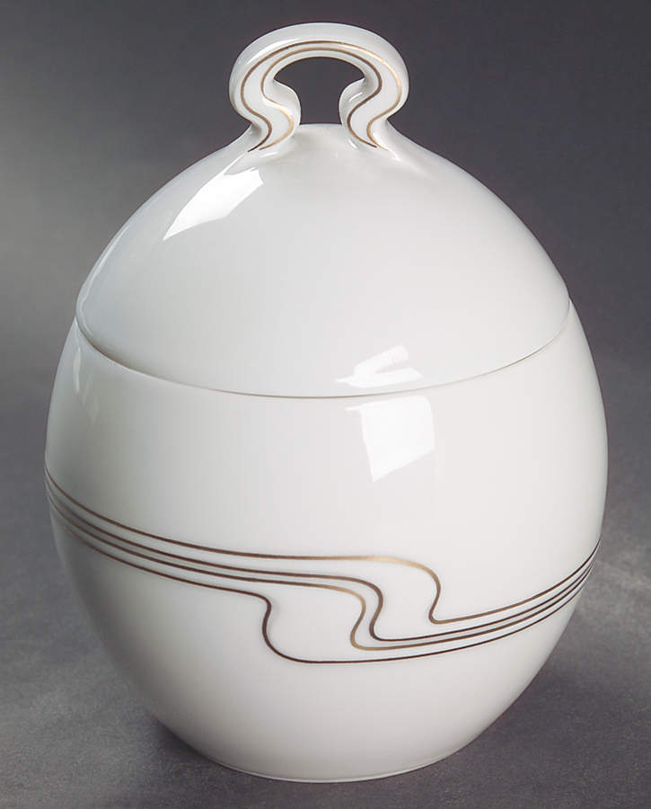 White Gold Sugar Bowl & Lid by Rosenthal - Continental-1