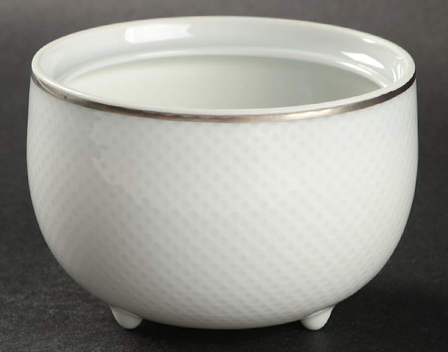 White Gold (Century Shape) Sugar Bowl No Lid by Rosenthal - Continental-1