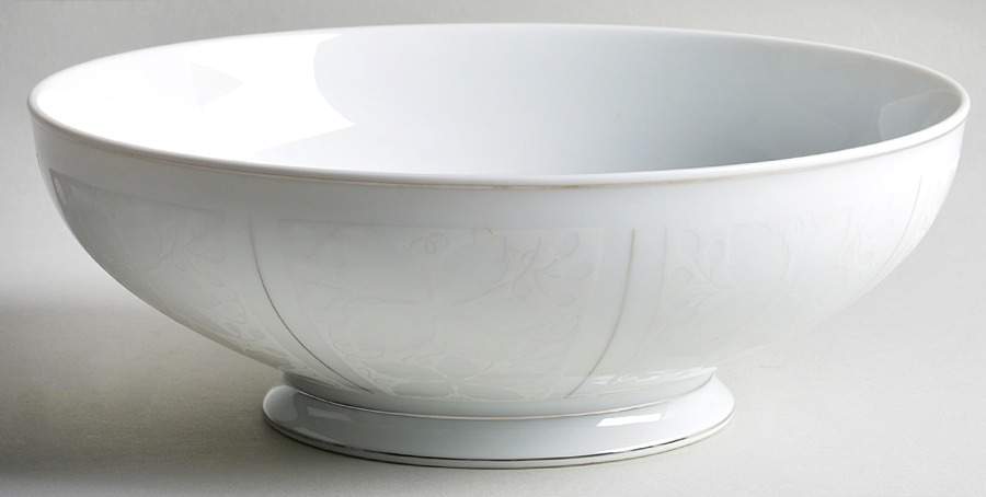 White Velvet (No Trim) 9" Round Vegetable Bowl by Rosenthal - Continental-1