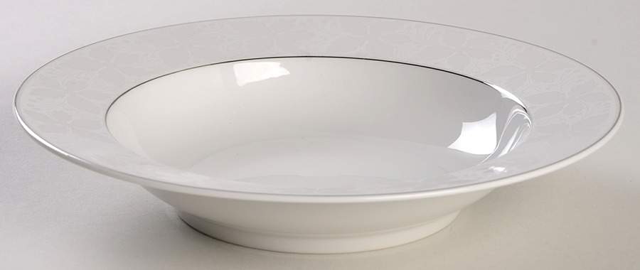 White Velvet (No Trim) Rim Soup Bowl by Rosenthal - Continental-1