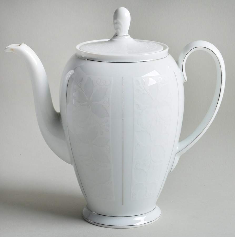 White Velvet (No Trim) Coffee Pot & Lid by Rosenthal - Continental-1