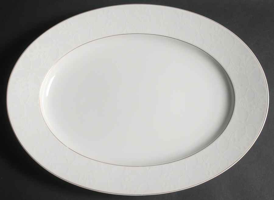 White Velvet (Gold) 14" Oval Serving Platter by Rosenthal - Continental-1