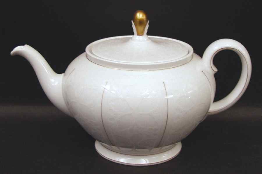 White Velvet (Gold) Teapot & Lid by Rosenthal - Continental-1