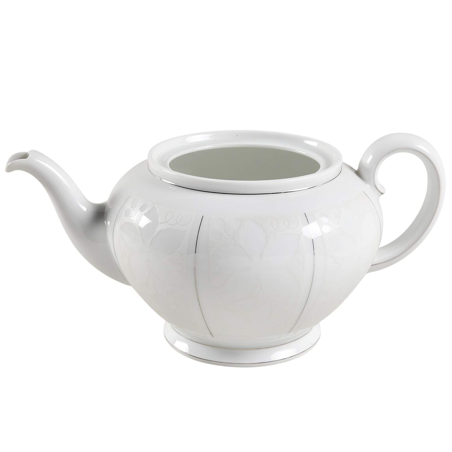 White Velvet (Platinum) Teapot No Lid by Rosenthal - Continental-1