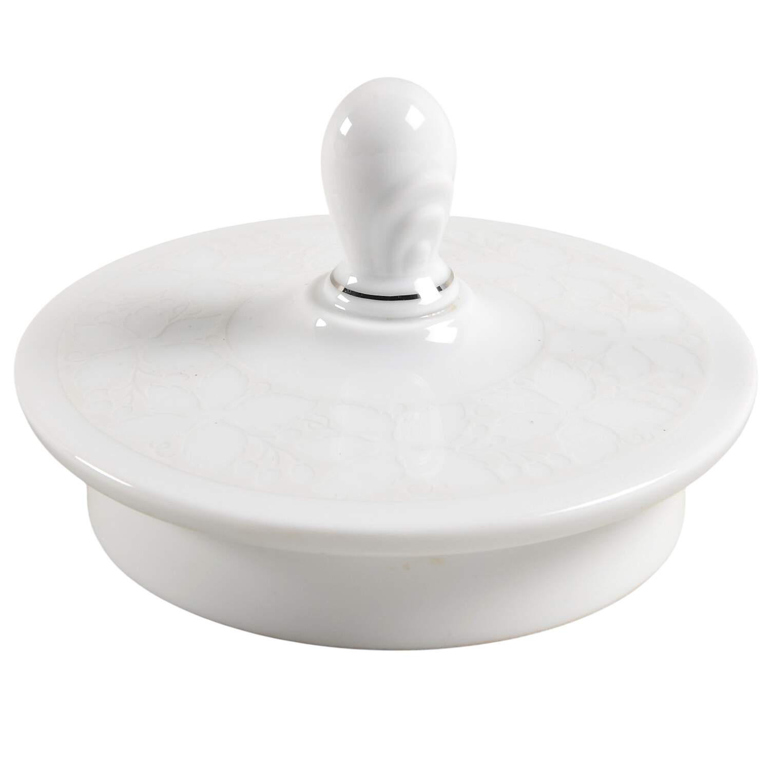 White Velvet (Platinum) Lid for Teapot by Rosenthal - Continental-1