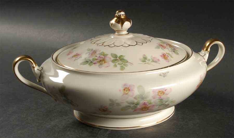 Wild Rose Round Covered Vegetable by Rosenthal - Continental-1