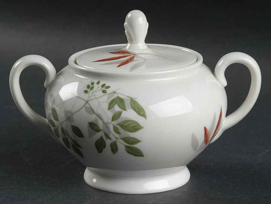 Woodland Ferns (Aida) Sugar Bowl & Lid by Rosenthal - Continental-1