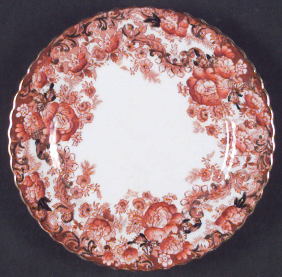 Victorian Rust Bread & Butter Plate by Samuel Radford-1