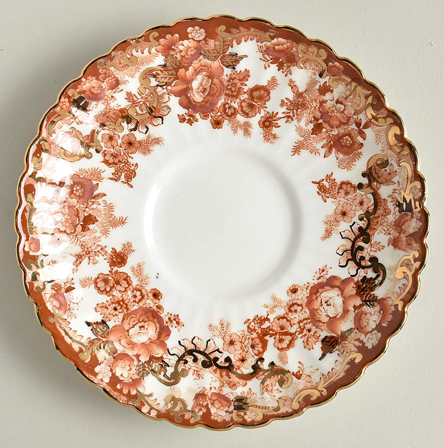 Victorian Rust Saucer for Oversized Cup by Samuel Radford-1