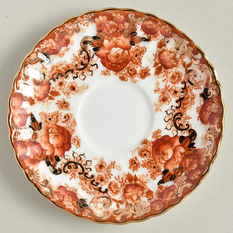 Victorian Rust Saucer for Demitasse Cup by Samuel Radford-1