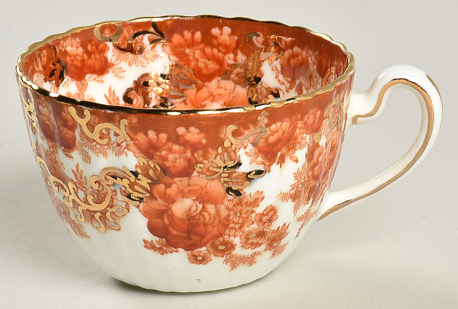 Victorian Rust Flat Demitasse Cup by Samuel Radford-1