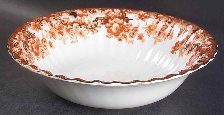 Victorian Rust 9" Round Vegetable Bowl by Samuel Radford-1