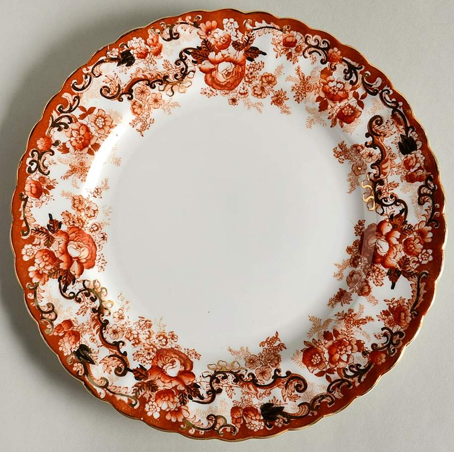 Victorian Rust Luncheon Plate by Samuel Radford-1