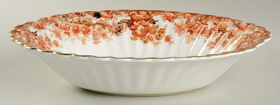 Victorian Rust 11" Oval Vegetable Bowl by Samuel Radford-1