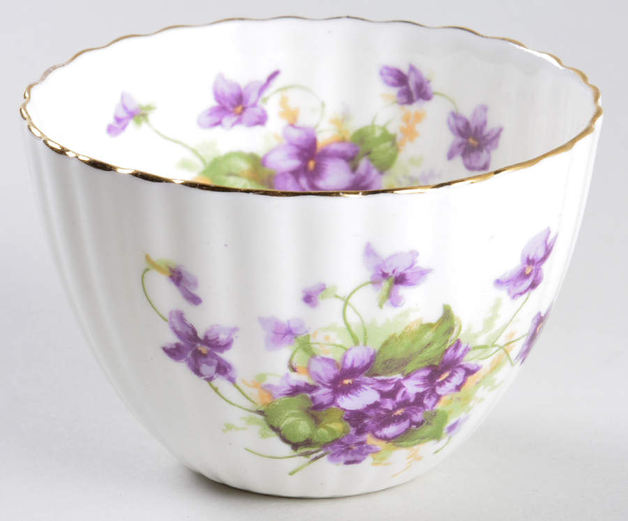 Violet (Scalloped) Mini Open Sugar Bowl by Samuel Radford-1