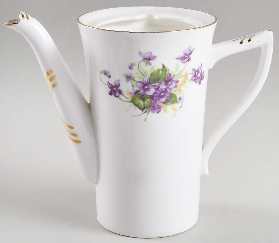 Violet (Scalloped) Coffee Pot No Lid by Samuel Radford-1