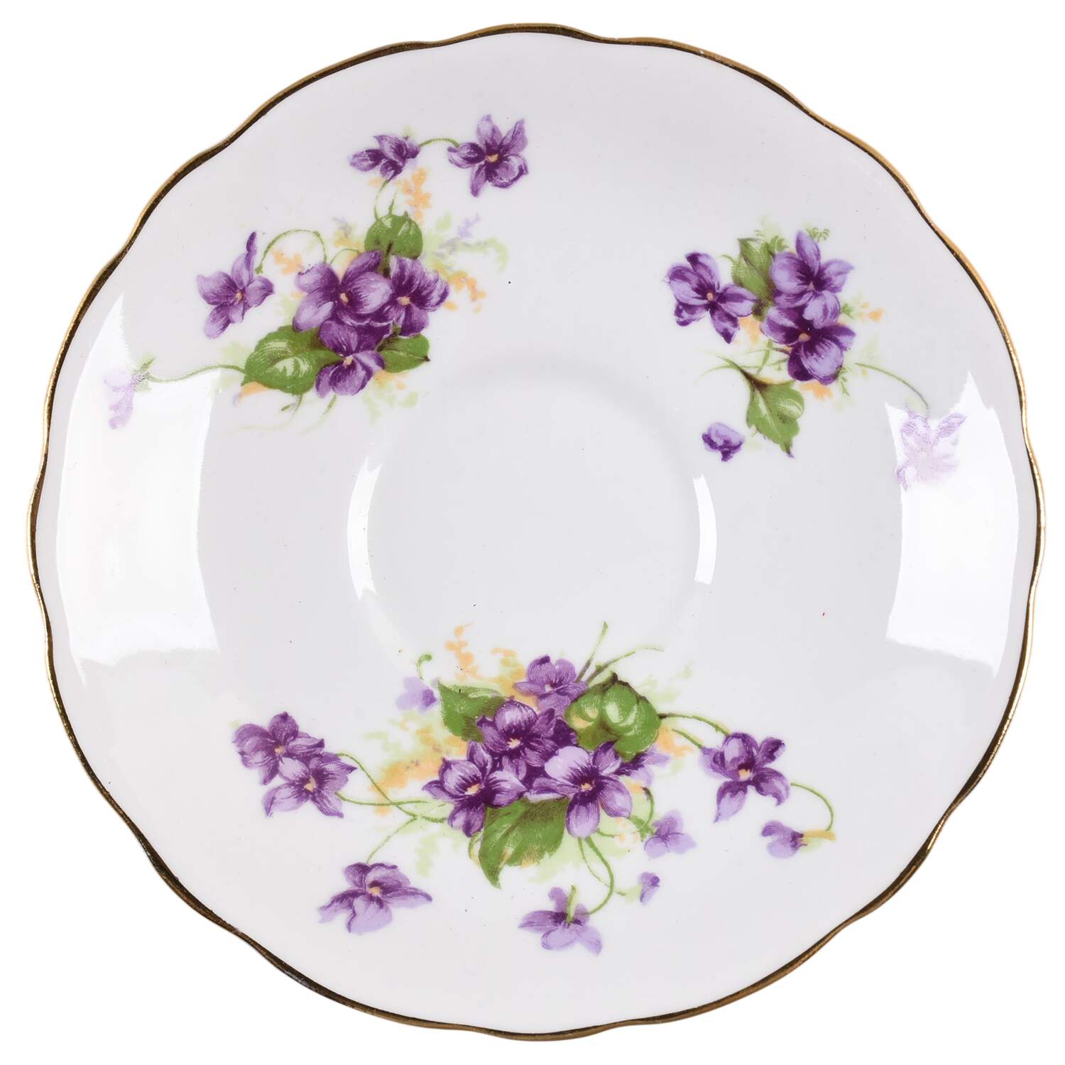 Violet (Scalloped) Saucer by Samuel Radford-1