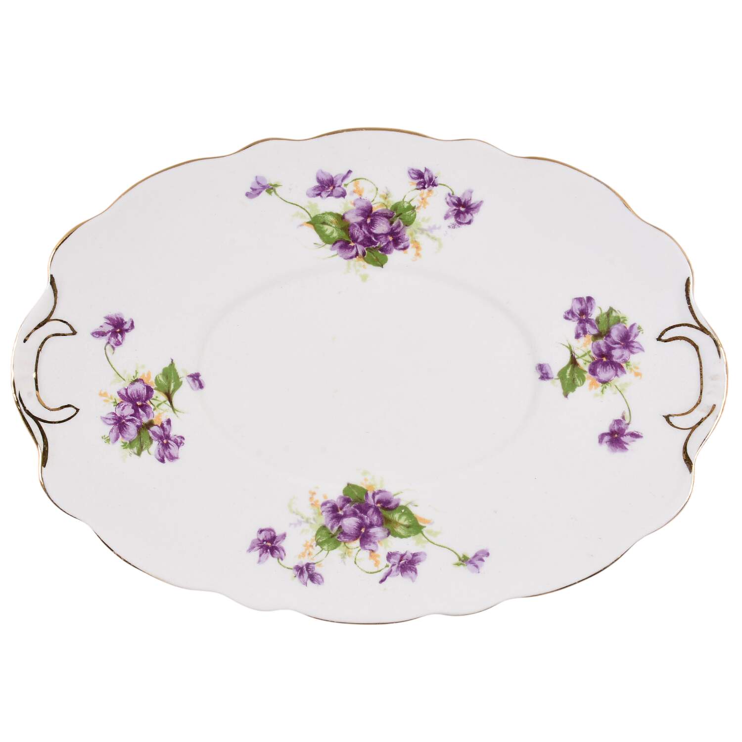 Violet (Scalloped) Underplate for Gravy Boat by Samuel Radford-1