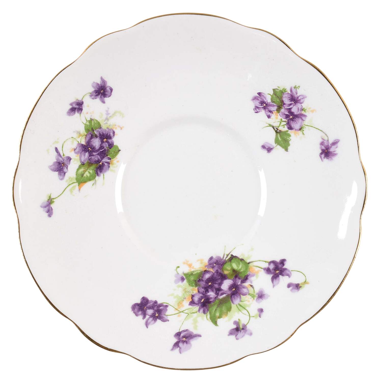 Violet (Scalloped) Saucer for Cream Soup Bowl by Samuel Radford-1