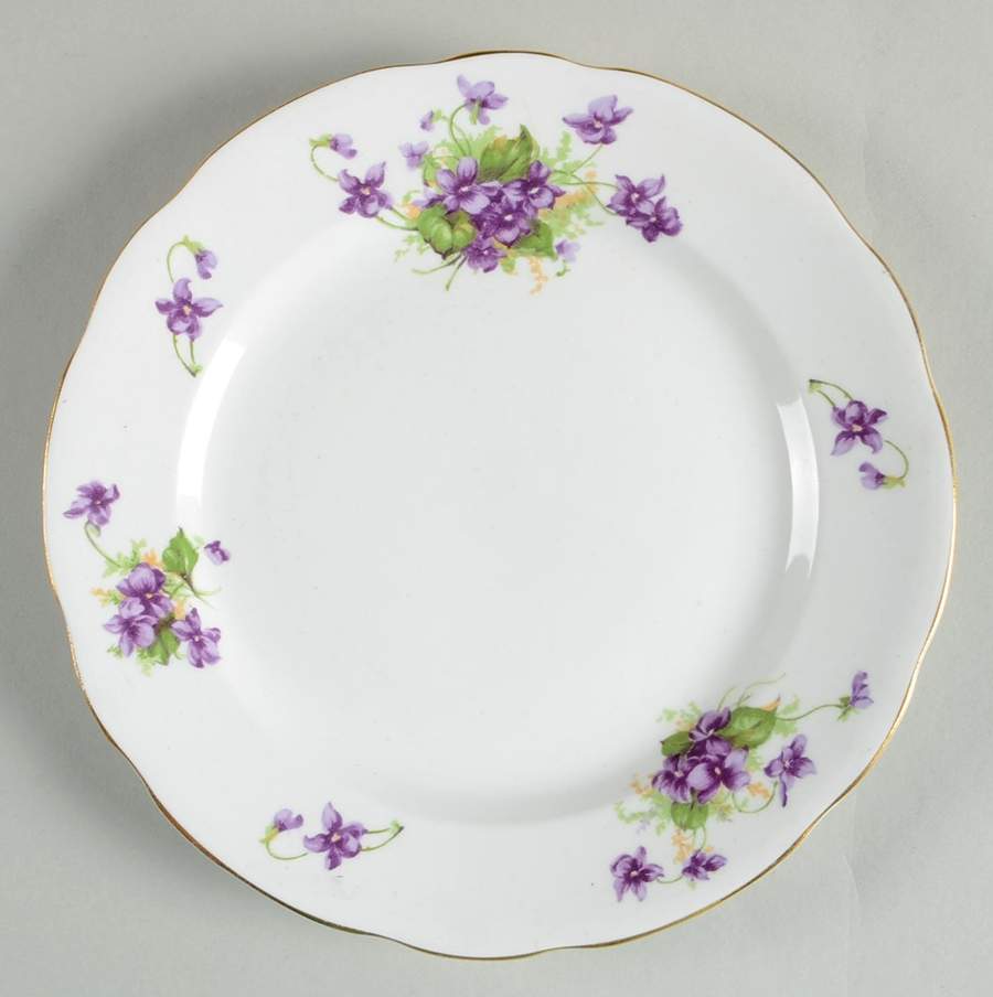Violet (Scalloped) Salad Plate by Samuel Radford-1