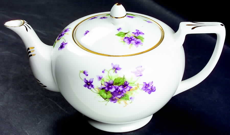 Violet (Scalloped) Teapot & Lid by Samuel Radford-1