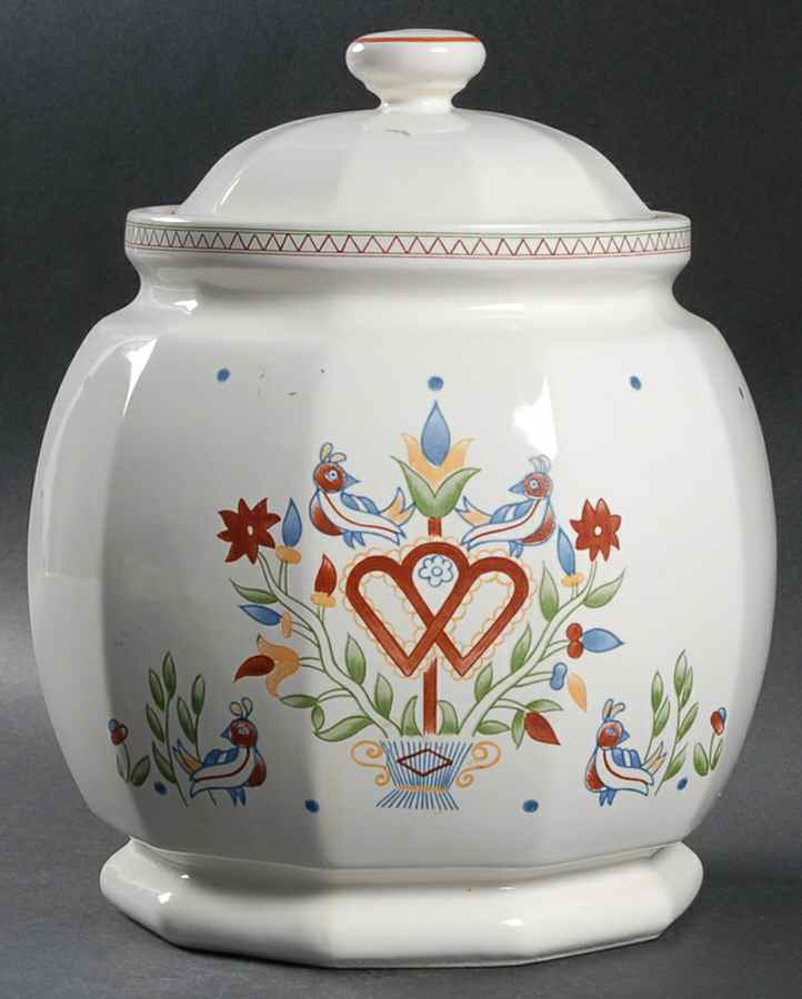 American Scenic Cookie Jar & Lid by Raintree-1