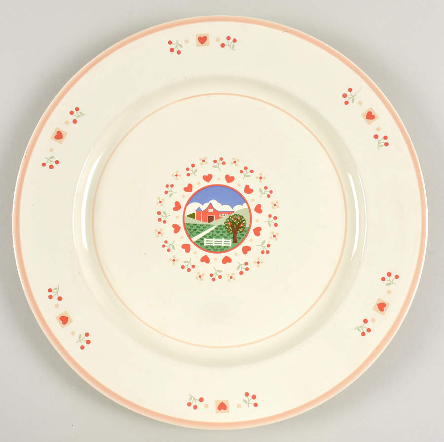 Heart and Home 12" Chop Plate (Round Platter) by Raintree-1