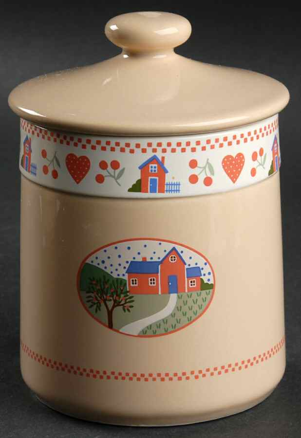 Heart and Home Small Canister & Lid by Raintree-1
