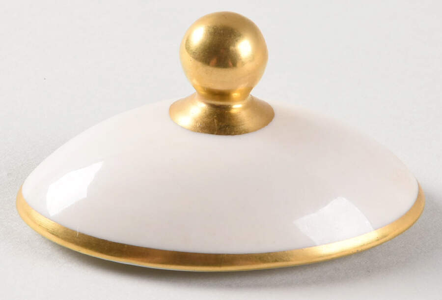 June Rose (Gold Trim) Lid for Sugar Bowl by Ransgil-1