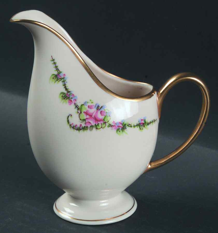 June Rose (Gold Trim) Creamer by Ransgil-1