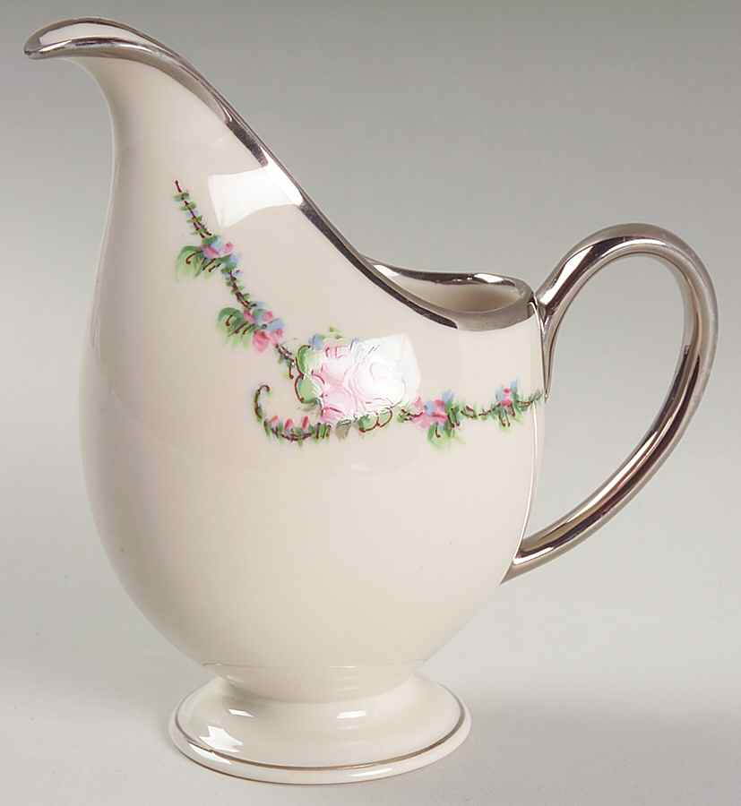 June Rose (Platinum Trim) Creamer by Ransgil-1
