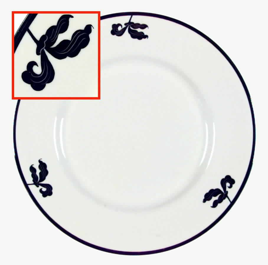 Platinum Orchid Dinner Plate by Ransgil-1