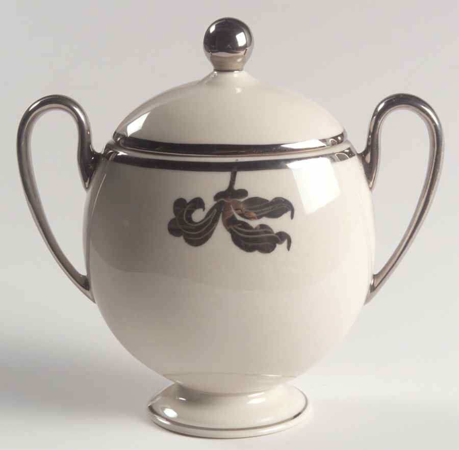 Platinum Orchid Sugar Bowl & Lid by Ransgil-1
