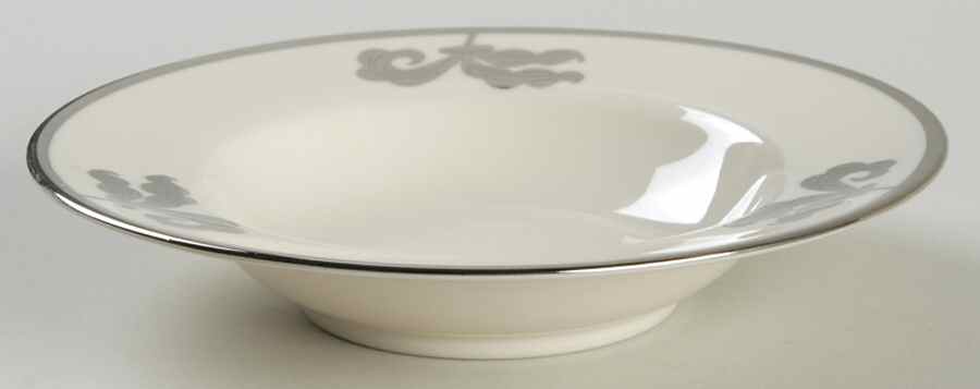 Platinum Orchid Rim Fruit/Dessert (Sauce) Bowl by Ransgil-1