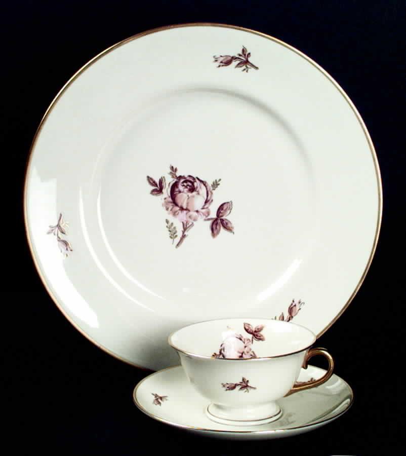 The Velvet Rose Footed Cup & Saucer Set by Ransgil-1