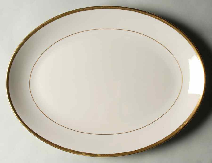 Wilshire Gold 16" Oval Serving Platter by Ransgil-1