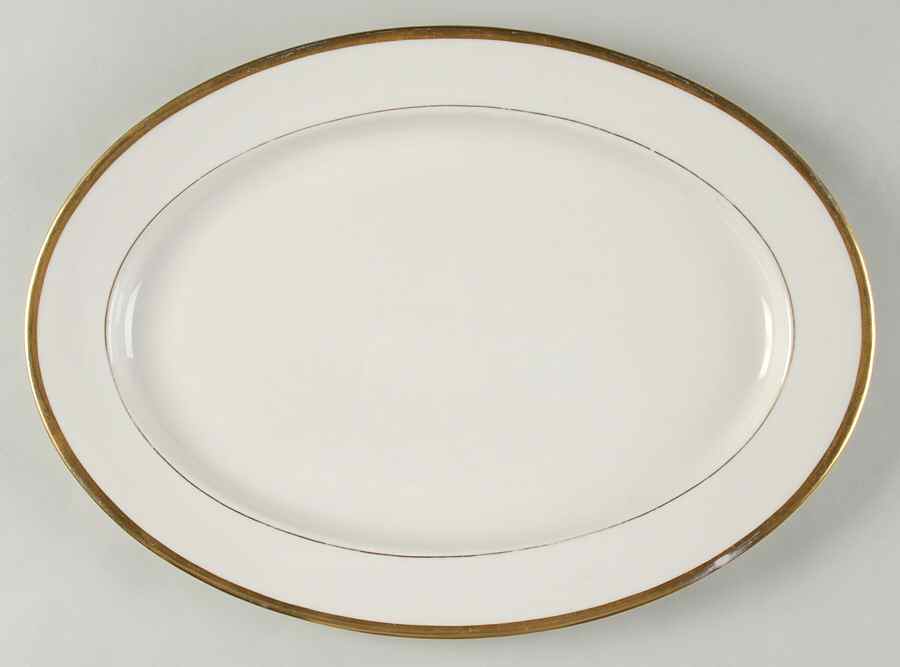 Wilshire Gold 14" Oval Serving Platter by Ransgil-1