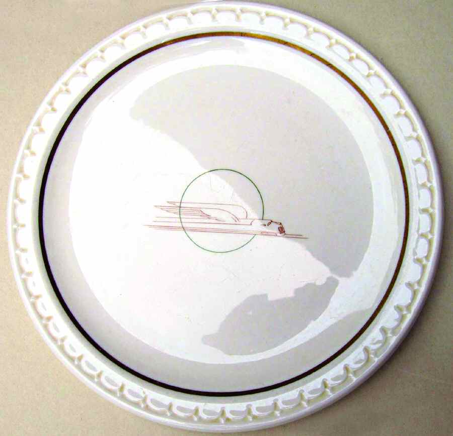 Winged Streamliner (Union Pacific) Dinner Plate by Syracuse-1