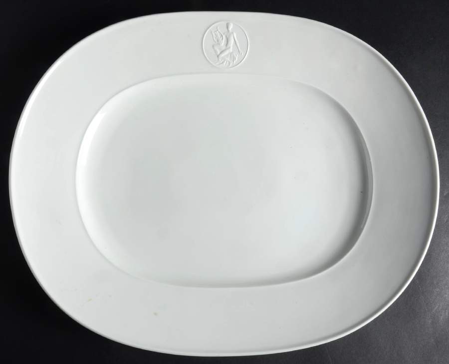 Arcadia Cream--White 14" Oval Serving Platter by Royal Berlin-1