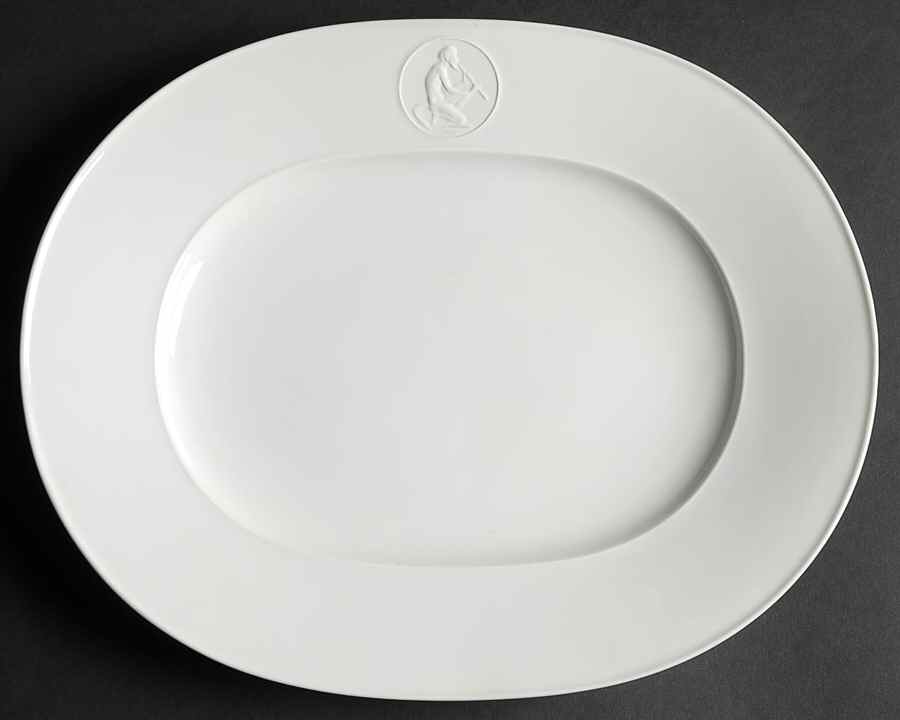 Arcadia Cream--White 11" Oval Serving Platter by Royal Berlin-1