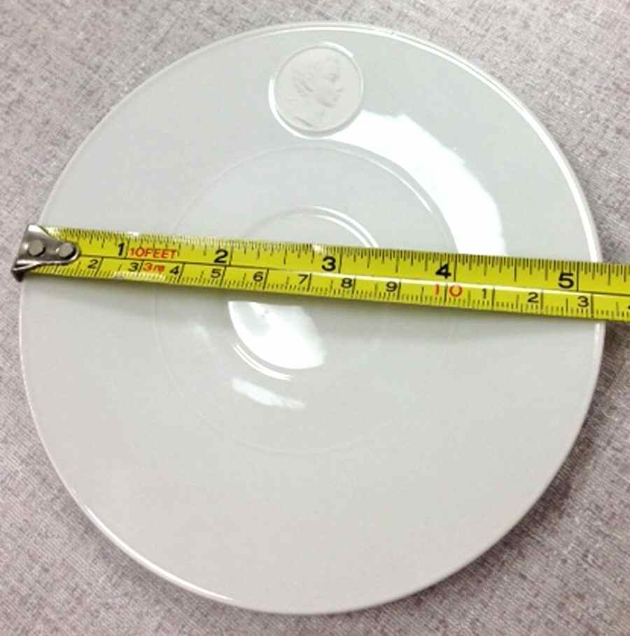Arcadia Cream--White Saucer for Flat Demitasse Cup by Royal Berlin-1