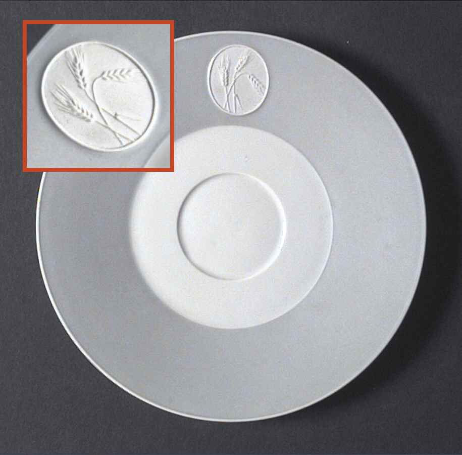 Arcadia Gray (No Trim, White Background) Saucer for Flat Cup by Royal Berlin-1