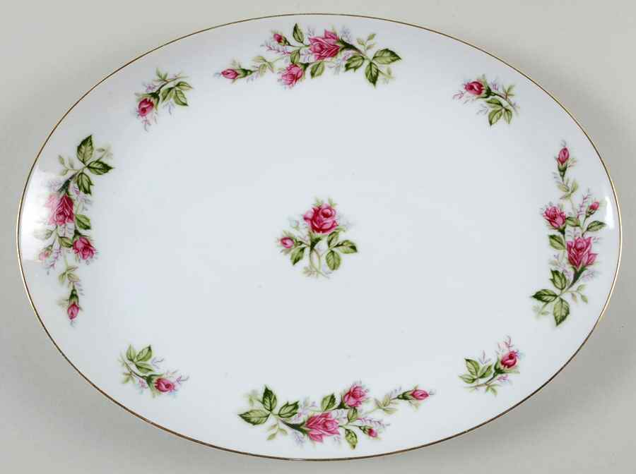 Dawn Rose 12" Oval Serving Platter by Roberts-1