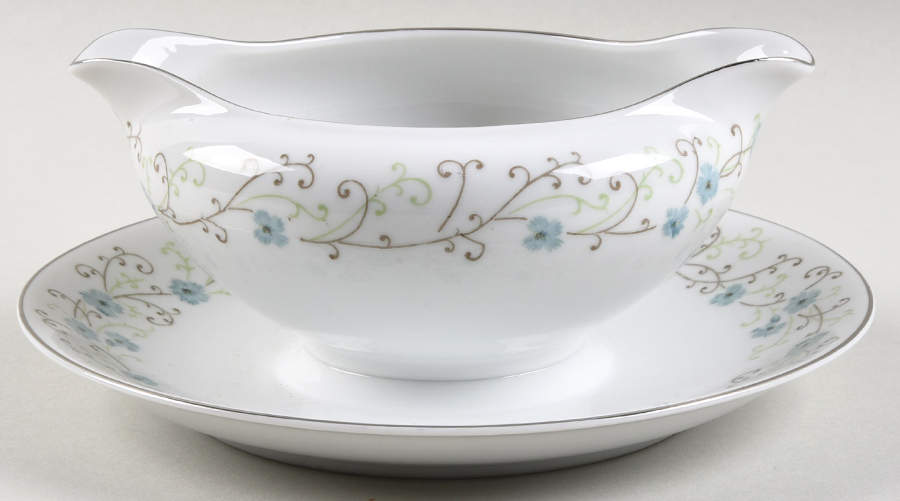 Lucille Gravy Boat with Attached Underplate by Roberts-1