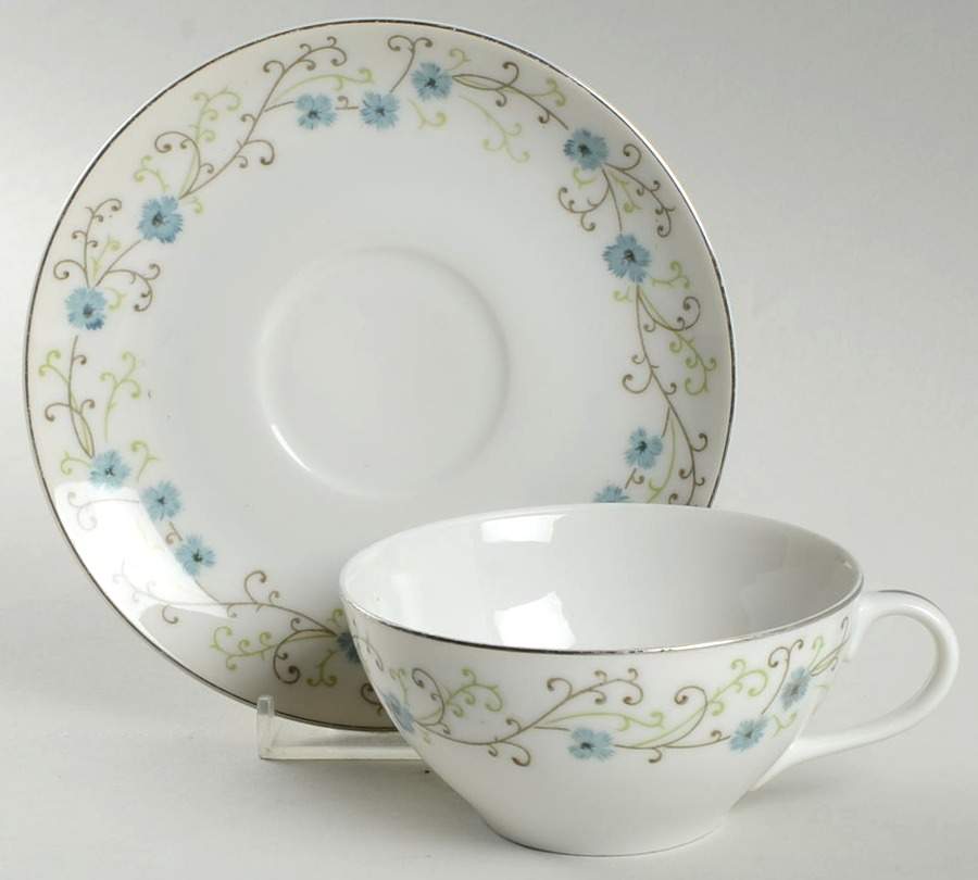 Lucille Flat Cup & Saucer Set by Roberts-1